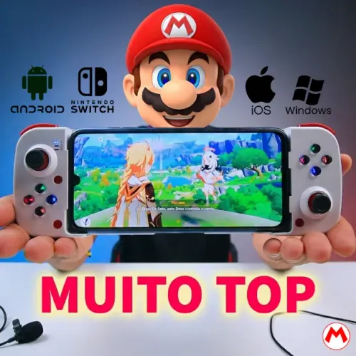 Controle sem fio Bluetooth para Celular Android / iOS / PC - NOVO - Faço Envio