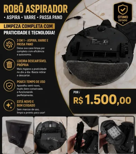 Robô aspirador Kabum Smarth 900