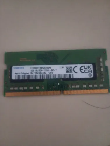 Memória RAM Samsung 16gb 3200mhz para notebook