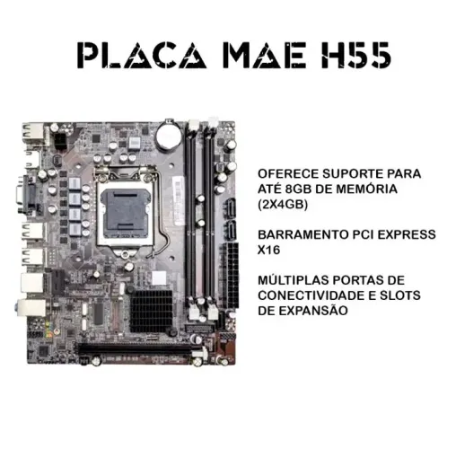 Placa mãe intel DUEX para PC GAMER H55