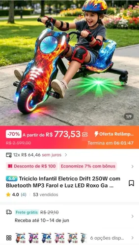 Triciclo drift - Corre já ta acabando