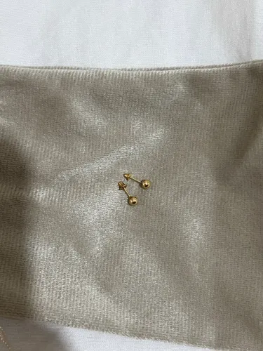 Brinco de ouro olho de peixe