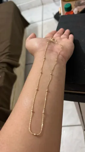 Cordão banhado a ouro 
