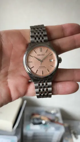 Seiko Pressage Salmão 