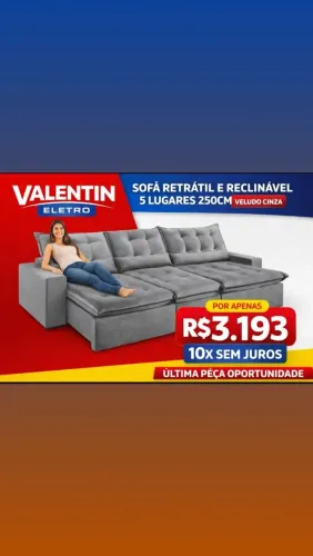 Sofa Retrátil e Reclinavel