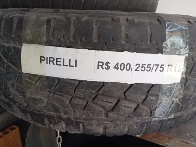 Pneu PIRELLI 255/75 R15 - KIT COM 2 UNIDADES - R$ 800,00
