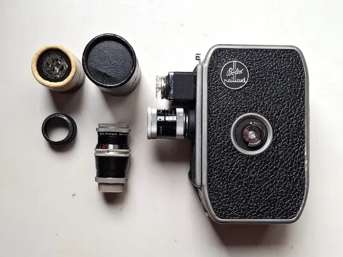 RARIDADE NO PRECINHO: Filmadora Suíça Bolex Paillard 8 e 16mm com lentes (vintage anos 60)
