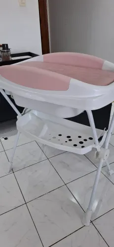 Trocador+ banheira Galzerano Rosa
