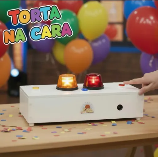Torta na cara passa ou repassa briquedo