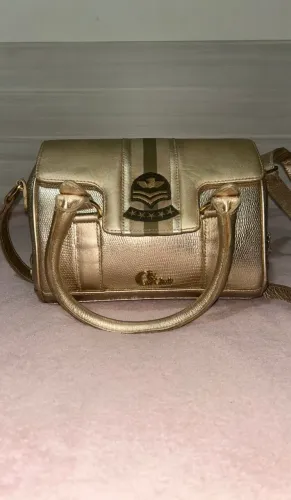 Bolsa Carmen Steffens Original Dourada | Excelente Estado