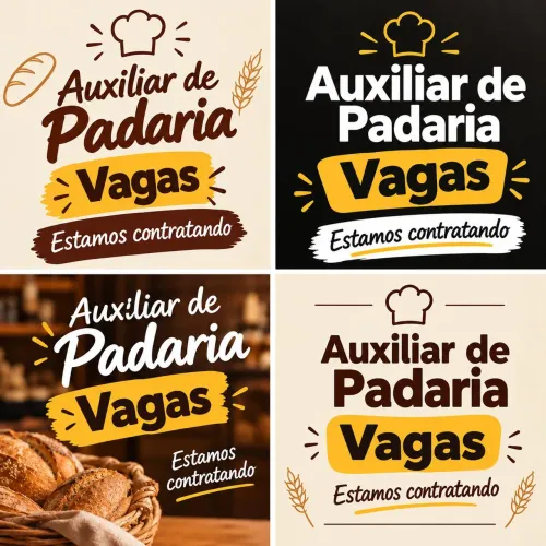 Vaga para Auxiliar de Padaria