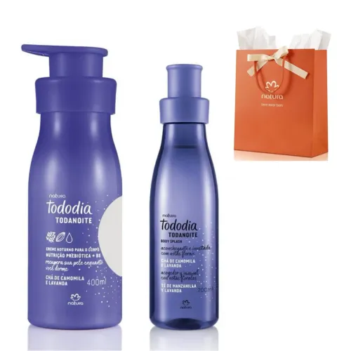 Kit Natura Tododia Todanoite Chá de Camomila e Lavanda (Hidratante + Body Splash)