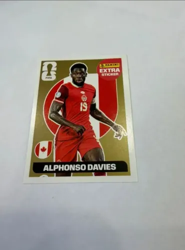 Figurinha Extra Legend Gold/Ouro Alphonso Davies Álbum da Copa 2026