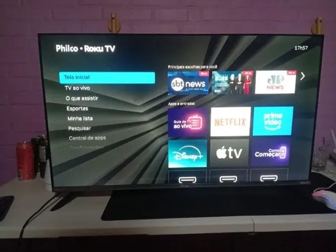 Smart TV Philco 40,  10 Meses de Uso - Completa e com Controle