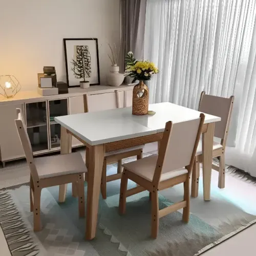 Mesa de jantar 4 cadeiras entrega rápida