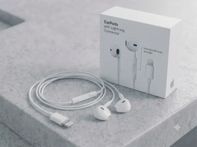 Fone de Ouvido EarPods com Conector Lightning - Apple