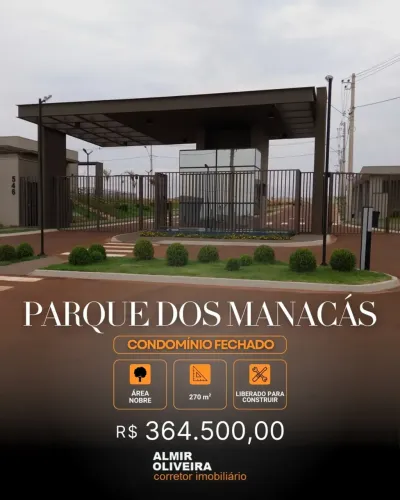 Lotes no Condomínio Parque dos Manacás de 270m² para venda em Sertãozinho/SP