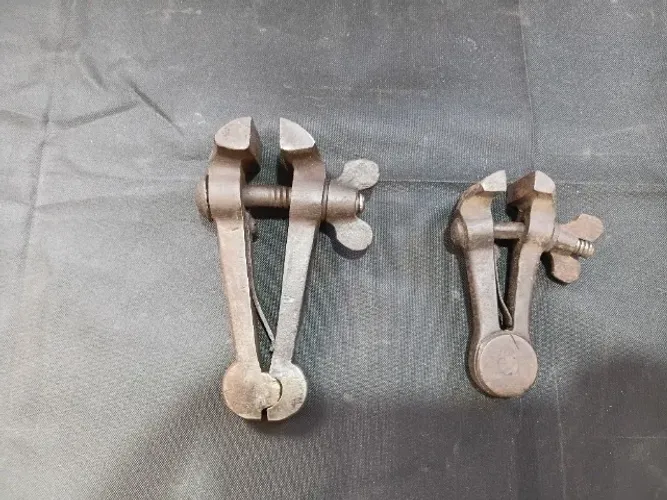 Par de Morsas de Mão Antigas para Ferreiro, Cutelaria e Ourivesaria, grampo, sargento 2''