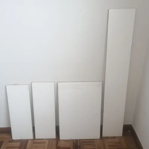 Lote de 5 Tábuas de MDF Branco Grosso - Ideal para Prateleiras