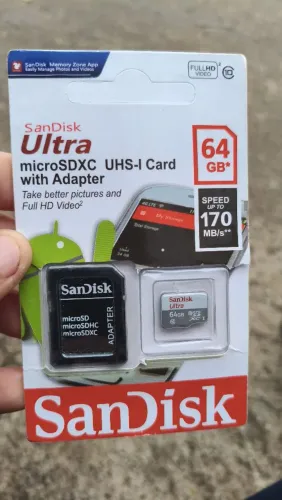 Vendo cartão de memória SD card 64gb 