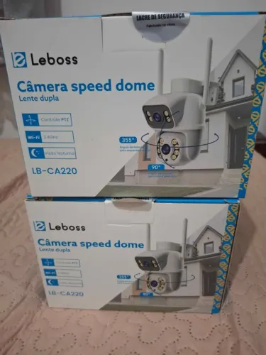Câmera externa speed dome dupla camera