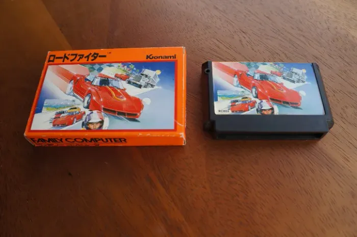 ROAD FIGHTER - Jogo original Konami para FAMICOM / NINTENDINHO / NES