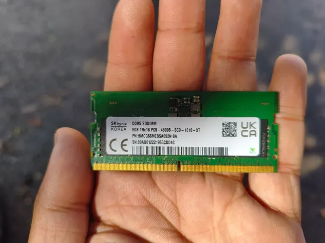 Memória RAM ddr5 4800 8GB Notebook SK hynix