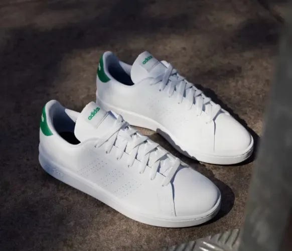 Tênis Adidas Advantage GZ5300 Original Novo - Branco/Verde - Tam. 40