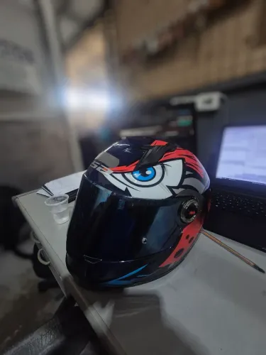 Capacete Integral LS2 FF358 Tribal Laranja de 58 para Moto