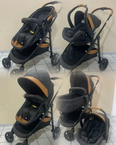 Carrinho + bebe conforto Galzerano