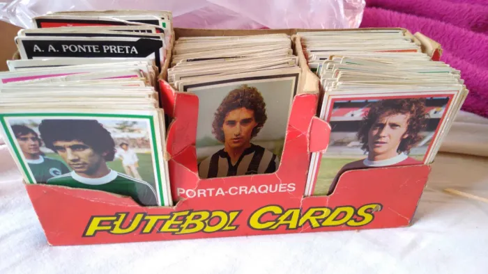 coleção nostálgica de Futebol Cards do chiclete anos 70/80Ping Pong
