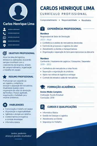 Currículo profissional e logomarca para seu negócio.