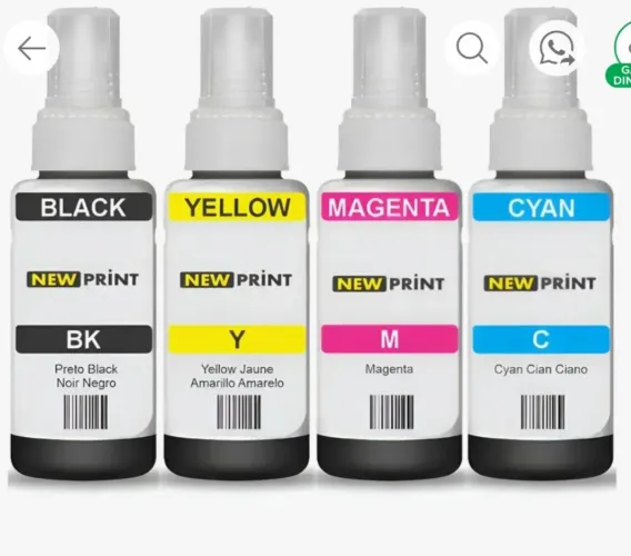 Kit de tintas para impressora epson 