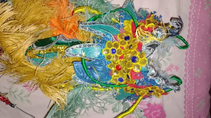 Arranjo de cabeça para festa Junina 