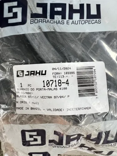 Borracha de vedação de porta mala