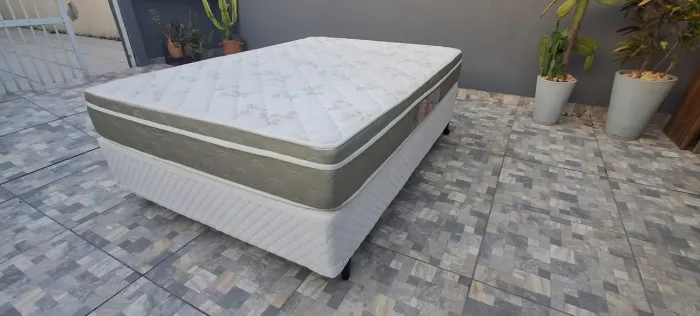 Cama box casal completa 