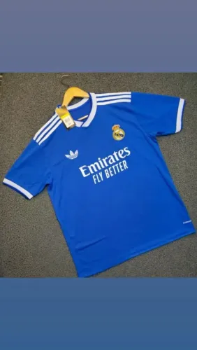 Camisa do Real Madrid Azul Vibrante 2026