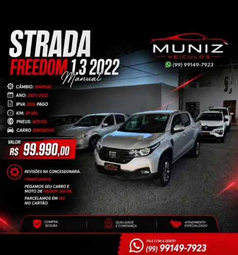Fiat Strada Freedom 1.3 Flex 8V CD 2022