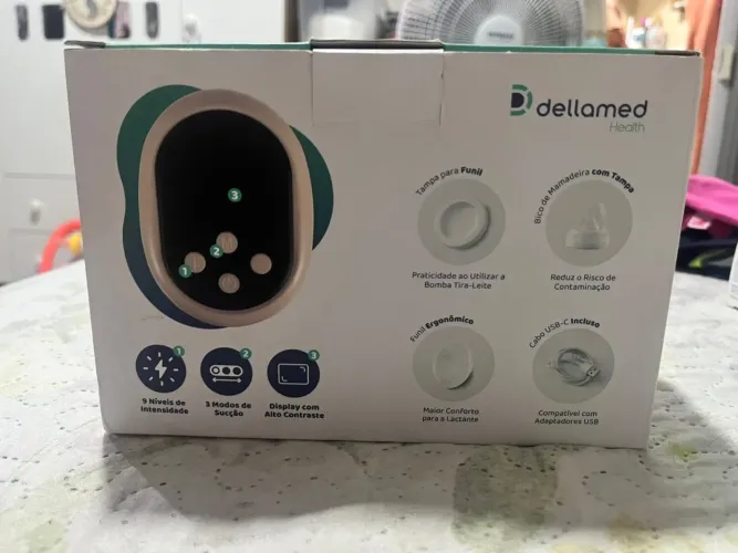 Bomba Tira-Leite Elétrica Dellamed Health - Conforto e Eficiência