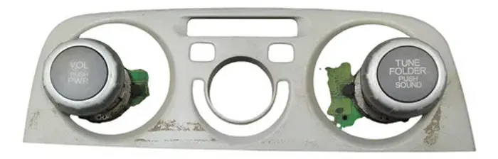 Placa Comando Rádio Honda Civic 2007 A 2011 Cinza Preto Verde
