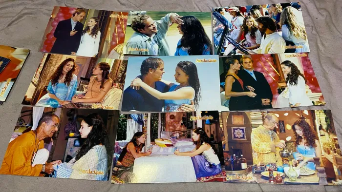 19 cards maxicromo livro ilustrado Estrela Guia panini - Sandy e Junior