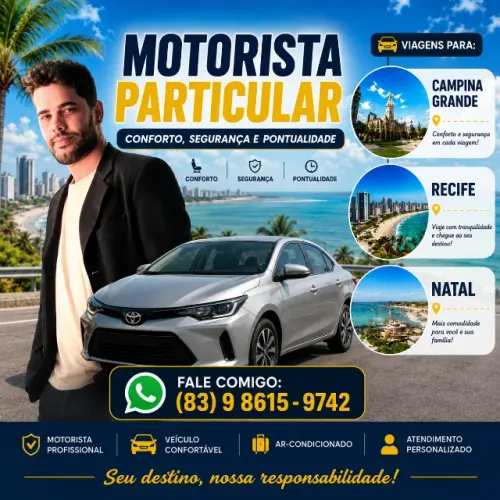 Motorista particular - excelente e pontual