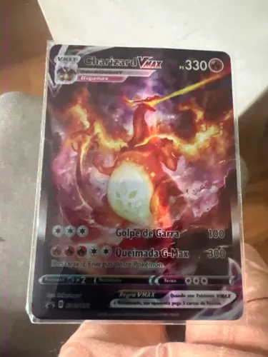 Carta Pokémon Charizard Vmax PS 330 perfeita!