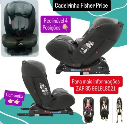 Cadeirinha de carro Fisher Price com isofix