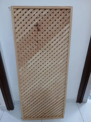 Painel Treliça de Madeira