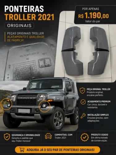 Ponteiras pára-choque troller 2015 a 2021