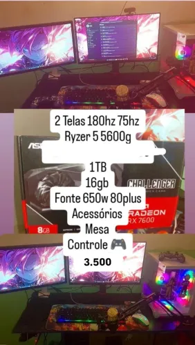 Computador Gamer Ryzer5 5600G