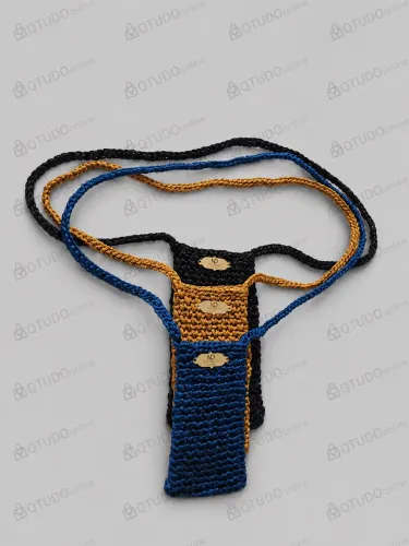 Porta celular crochê