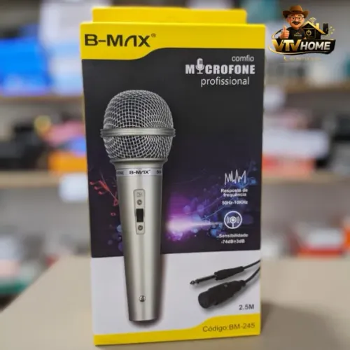 Microfone Com Fio Profissional - Entrega Grátis