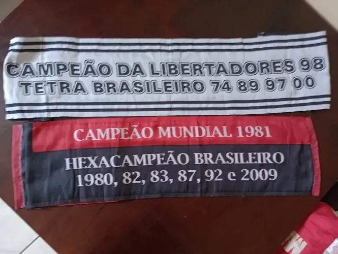 Faixa / Bandeira Horizontal de Time - Flamengo ou Vasco (Lance!)